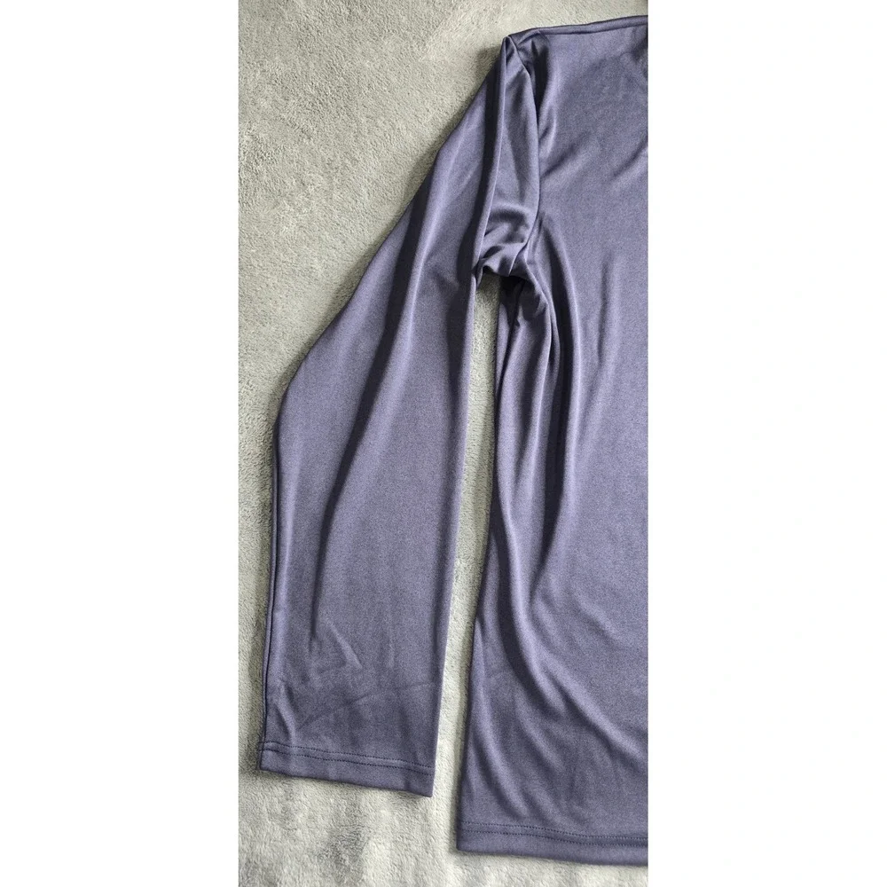 NWT Hard Rock Performance 1/4 Zip Mens 2XL Blue L/S Tulsa Oklahoma Stretch